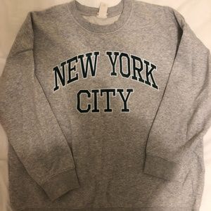 NYC graphic crew-neck sweatshirt